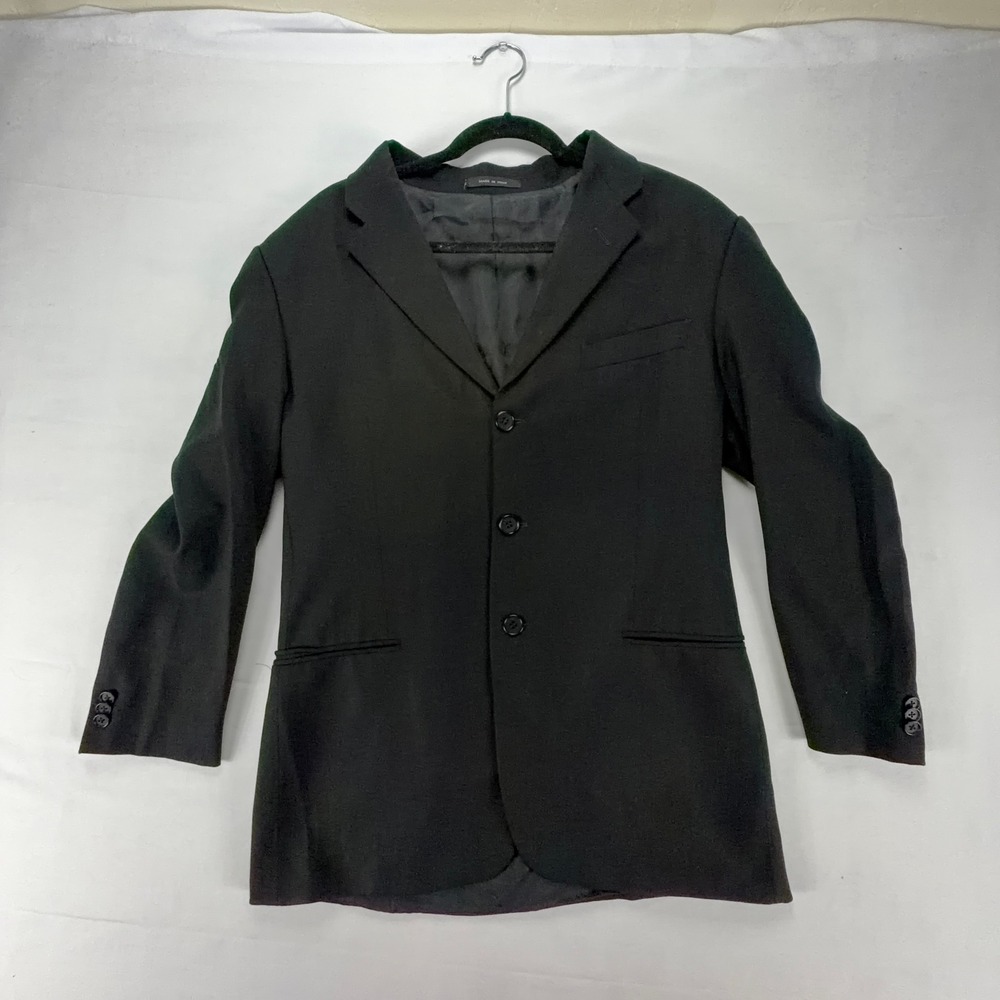 Emporio Armani‎ Black Tailored Blazer Jacket Italy Made Size 40R Slim Fit